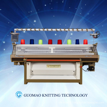 Full Fashion automatic computerized double system flat knitting machine for knitting jacquard pattern